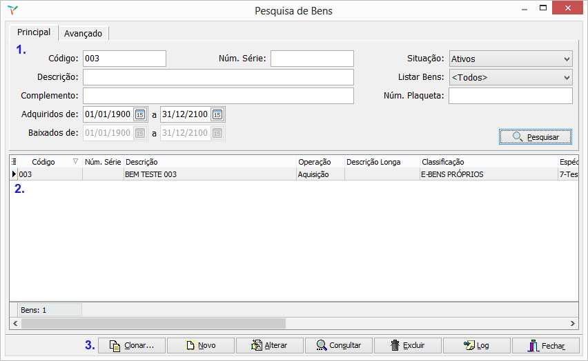 Pesquisa de Bens