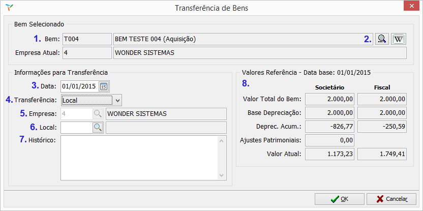 Transferência de Bens